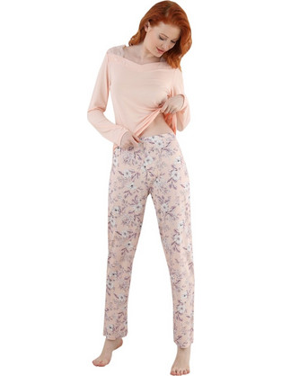 Πιτζάμα γυναικεία Sevim Soft Floral Romance 13107