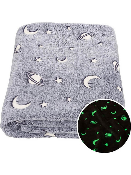 Κουβέρτα fleece που φωσφορίζει στο σκοτάδι - Glow in the dark