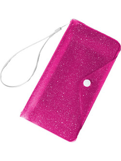 Θήκη Splash Proof Wallet CELLY για Smartphones έως 6.2'' Ροζ