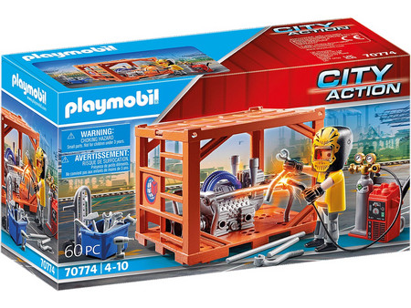 Playmobil City Action Κατασκευαστής Container για 4-10 Ετών 70774