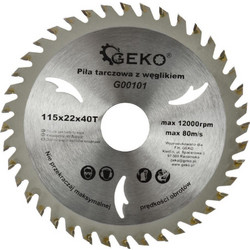 Geko G00101 - Δίσκος κοπής ξύλου 115mm