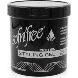 Sofn'free Styling Black Gel Μαλλιών Ανδρικό με Χρώμα 425gr