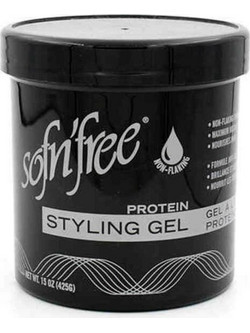 Sofn'free Styling Black Gel Μαλλιών Ανδρικό με Χρώμα 425gr