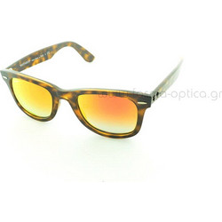 Ray-Ban RB4340 710/4W Ανδρικά Γυαλιά Ηλίου Τετράγωνα Κοκάλινα Ταρταρούγα με Πορτοκαλί Polarized Φακό