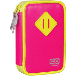 CoolPack Jumper Neon Κασετίνα Γεμάτη με 2 Θήκες Ροζ 54799CP