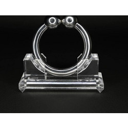 Kinksters Ze Big Horseshoe Cock Ring 55mm Δαχτυλίδι Πέους Μεταλλικό 5.5cm Ασημί