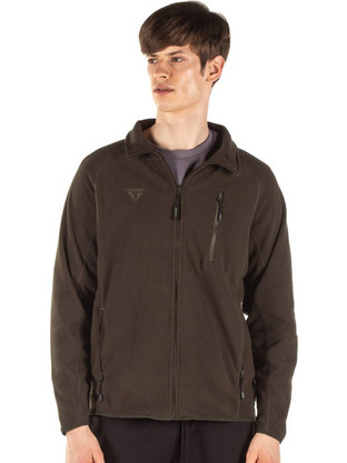 Venimo Kronos Ανδρική Ζακέτα Fleece με Φερμουάρ Καφέ 17-21200701-0Χ6