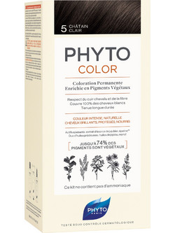 Phyto PhytoColor 5 Καστανό Ανοιχτό Μόνιμη Βαφή Μαλλιών Χωρίς Αμμωνία 50ml