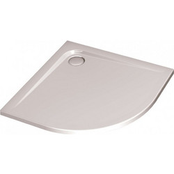 Ultra Flat Γωνιακή Ντουζιέρα 90x90x4 cm Λευκή