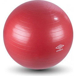 Umbro Φουσκωτή Μπάλα Γυμναστικής για Yoga και Pilates με διάμετρο 75 cm, σε Κόκκινο χρώμα