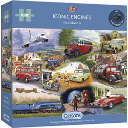 Puzzle Gibsons Iconic Engines 1000 Κομμάτια