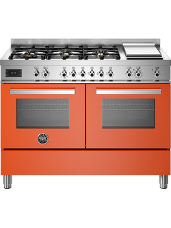 Bertazzoni PRO126G2EART Κουζίνα Ηλεκτρική με Εστίες Αερίου 119.5cm