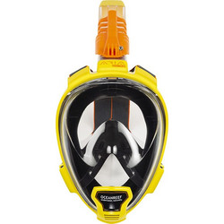 ARIA QR+ Yellow Full Face Snorkel Mask S/M