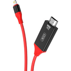 XO Καλώδιο HDMI 1.3 HDMI Male to Lightning Male 2m Red
