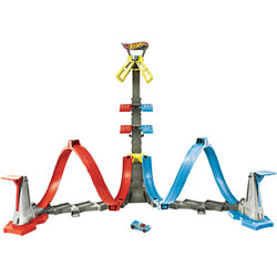 Mattel Hot Wheels Πίστα Διπλή Εκτόξευση & Λουπ GRW39