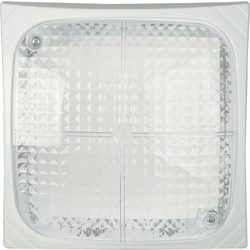 Arkolight Πλαφονιέρα polycarbonate τετράγωνη λευκή Ε27 Φ24 (118.014)