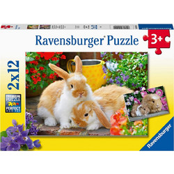 Παιδικό Puzzle Ravensburger Γλυκά Ζωάκια 2x12 Κομμάτια