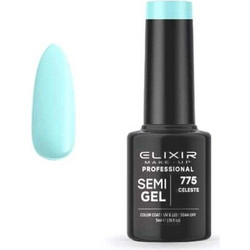 Elixir Semigel 775 Celeste Ημιμόνιμο Βερνίκι Νυχιών 5ml