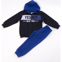 TraX Παιδικό Σετ Φόρμας Μαύρο Royal Blue 40931