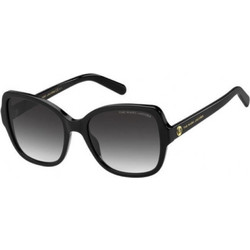 Marc Jacobs 555/S 807/9O Γυναικεία Γυαλιά Ηλίου Cat Eye Κοκάλινα Μαύρα με Γκρι Polarized Φακό