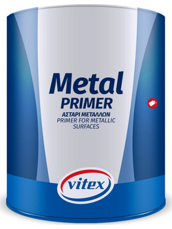 Vitex Metal Primer Ακρυλικό Αστάρι Διαλύτου Λευκό 0.75lt