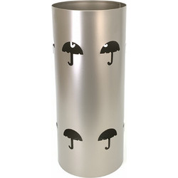 Ομπρελοθήκη Μεταλλική Φ19x45 εκ. Νίκελ Ματ Import Hellas 57