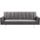 Woodwell Hit Τριθέσιος Καναπές Κρεβάτι Γκρι 253x152x70cm Ε9441,1