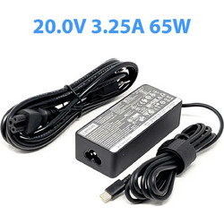 Lenovo Φορτιστής Laptop 65W 20V 3.25A με Ενσωματωμένο Καλώδιο Τροφοδοσίας & Σετ Βυσμάτων GX20P92529