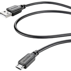 Καλώδιο Micro USB CELLULAR LINE 1.2 Μέτρα Μαύρο