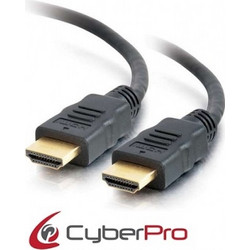 CyberPro Καλώδιο HDMI 2.0 HDMI Male to HDMI Male 0.5m Black
