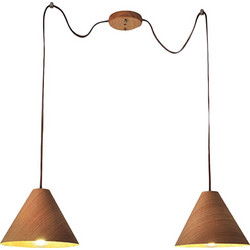 Fabas Luce Esino Κρεμαστό Φωτιστικό Οροφής Δίφωτο E27 3630-46-130