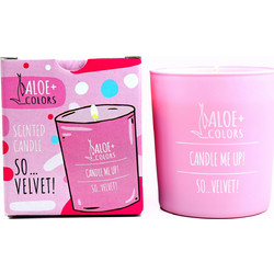 Aloe+ Colors Αρωματικό Κερί Σόγιας σε Βάζο So Velvet Πούδρα 220gr