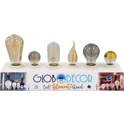 GloboStar(R) 99800 Stand Δειγματισμού Λαμπτήρων LED με 3 x E14 & 3 x E27 Ντουί με Καλώδιο 1,3 Μέτρα Διακόπτη On / Off GloboDecor