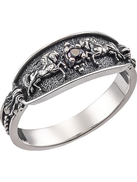 Δαχτυλίδι Anastasios Creations ασήμι 925 με άλογα FD682