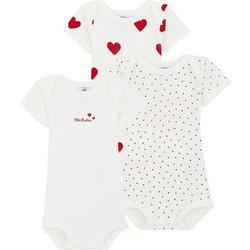 Petit Bateau Σετ Φορμάκια Εσώρουχα Κοντομάνικα για Κορίτσι Λευκό A00BB-00