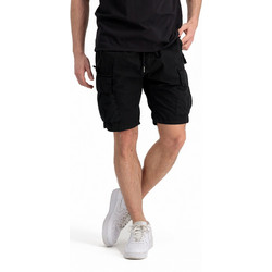 Alpha Industries Ανδρική Βερμούδα Υφασμάτινη Μαύρη 106250-03