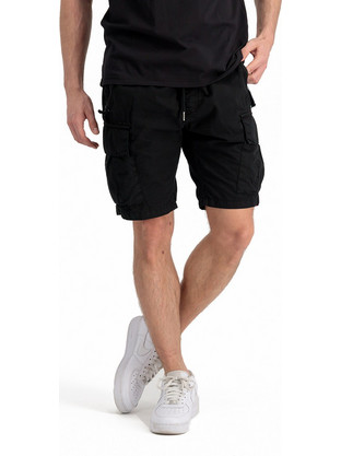 Alpha Industries Ανδρική Βερμούδα Υφασμάτινη Μαύρη 106250-03