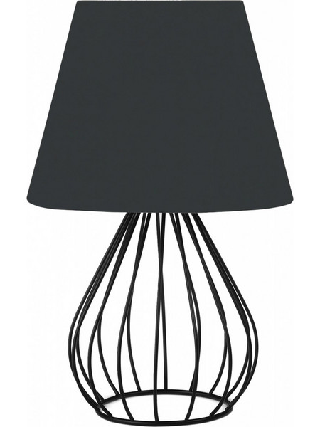 HomeMarkt HM760401 Πορτατίφ Ε27 Μαύρο Φ22xΥ36cm
