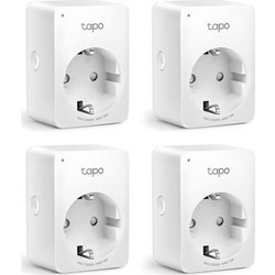 TP-LINK smart αντάπτορας ρεύματος TAPO-P100, Wi-Fi, ΒΤ, 4τμχ, Ver. 1.0 TAPO-P100-4