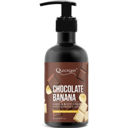 Quickgel Banana Chocolate Hand & Body Ενυδατική Κρέμα Σώματος 300ml