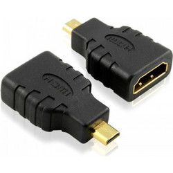 Αντάπτορας HDMI F - Micro Hdmi M, DeTech, Μαύρο