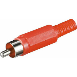 Rca Male Connector Av-Ra01r Red 15113