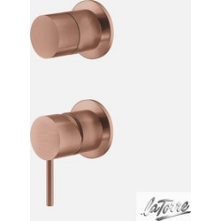 Μίκτης Εντοιχισμού 2 εξόδων ELLE 316 35314-811 rose gold brushed pvd LA TORRE