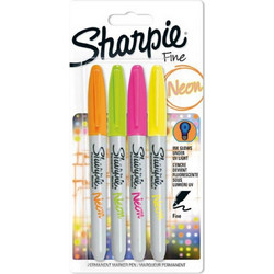 ΜΑΡΚΑΔΟΡΟΣ ΑΝΕΞΙΤΗΛΟΣ SHARPIE FINE NEON SET 4 ΧΡΩΜΑΤΩΝ 3501179858555