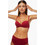 Minerva Caracas Bikini Top με Ενίσχυση Μπορντό 90-9150-638