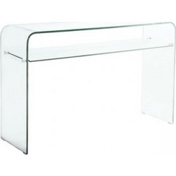 ΕΜ734 GLASSER Kονσόλα - Ράφι Διάφανο Γυαλί 12mm 110x35x75cm