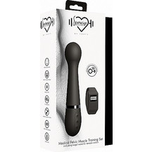 Shots Kegel Wand Exerciser Δονητής Μασάζ για Ζευγάρια με Τηλεχειριστήριο Μαύρος