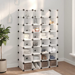 vidaXL Παπουτσοθήκη Πλαστική Μ93xΠ36.5xΥ140cm 340559