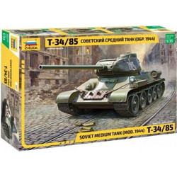 Zvezda Soviet medium 34/85 Συναρμολογούμενο Πλαστικό Μοντέλο Τανκ 1:35