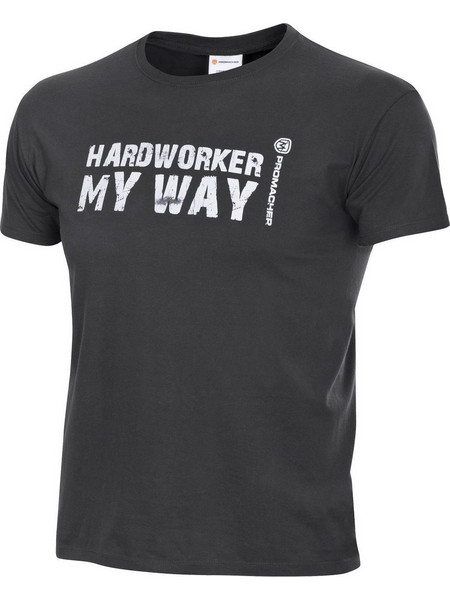 Μπλουζάκι T-shirt Bennon Hardworker grey/white 0669140020